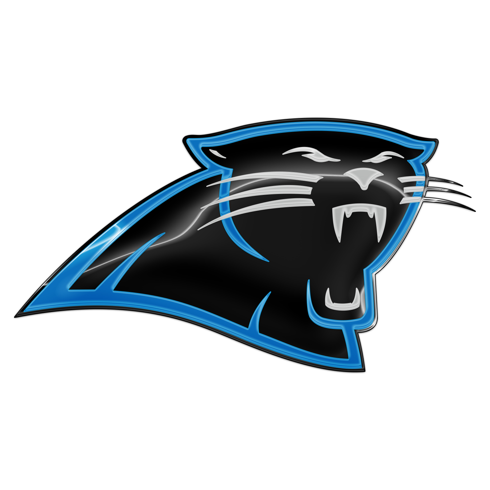 Carolina Panthers Crystal Logo iron on paper